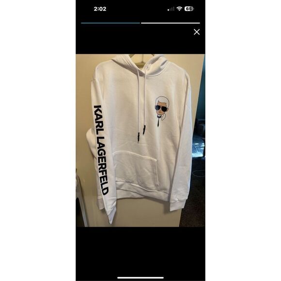 Karl Lagerfeld Logo Pullover Hoodie XXL NWT - Picture 13 of 13